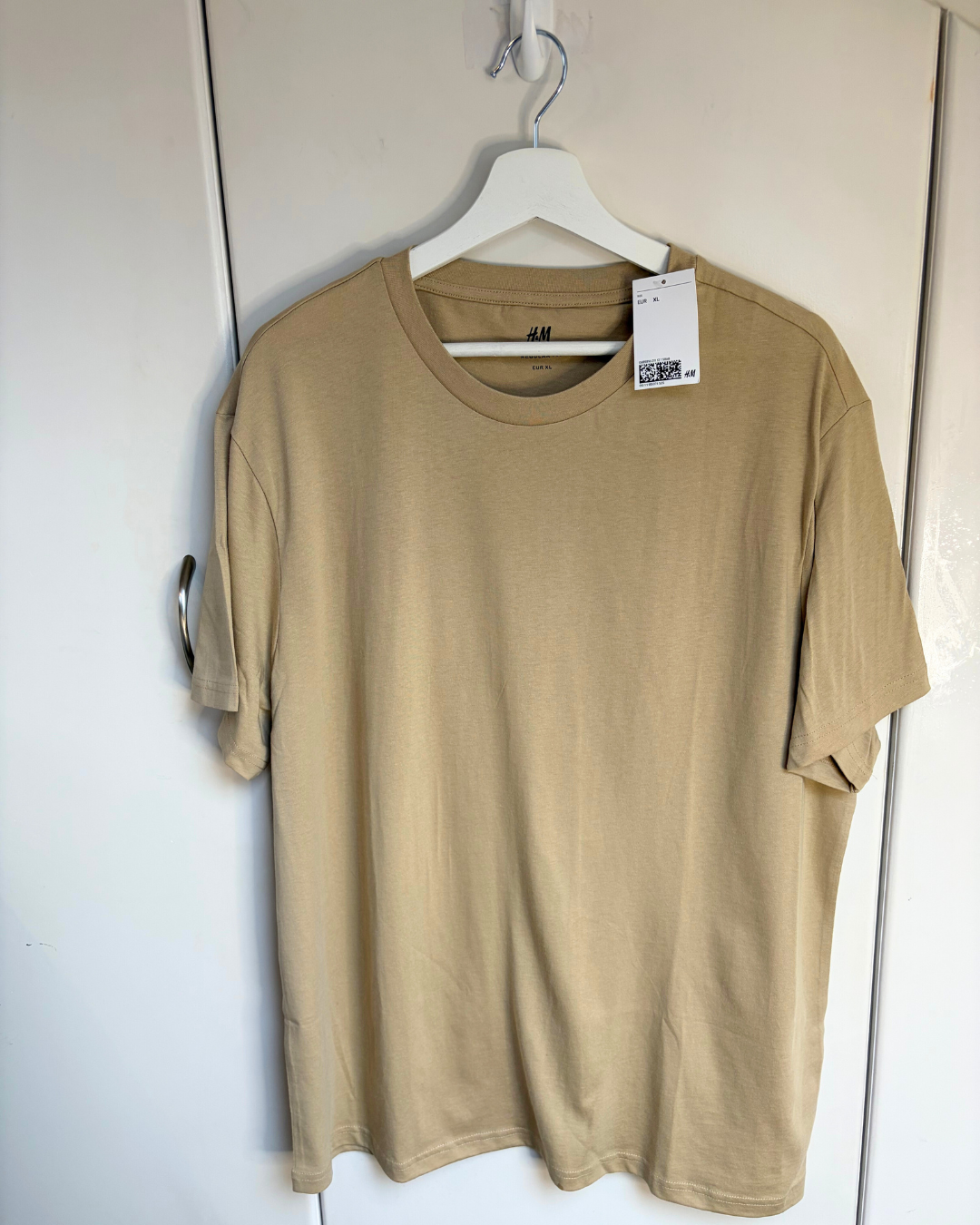 Pre Loved Mens Biege H&M T-shirt