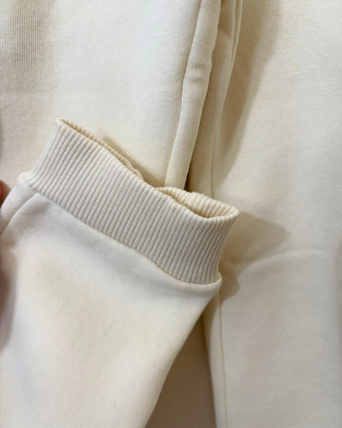 Ex High Street Next Stock Kids Cream Fleece Lined Cargo Joggers